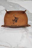 POLO Frans Alexander Genuine Tan Leather Tray