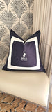 POLO Frans Alexander Navy & White Cushion