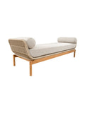 Vision Outdoor Teak Daybed in Sea Shell