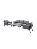 Promenade Outdoor Sofa Set in Balneario Storm