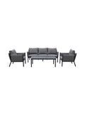 Promenade Outdoor Sofa Set in Balneario Storm