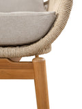 Vision Outdoor Teak Occasional Chair in Sea Shell