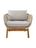 Vision Outdoor Teak Occasional Chair in Sea Shell